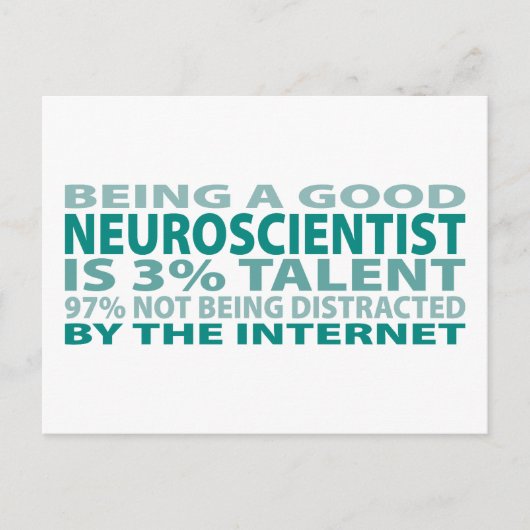 Carte Postale Neuroscientifique 3% Talent (Devant)