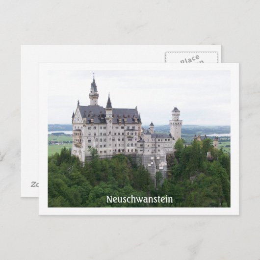 Carte Postale Neuschwanstein (Devant / Derrière)