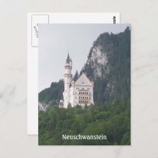 Carte Postale Neuschwanstein (Devant / Derrière)
