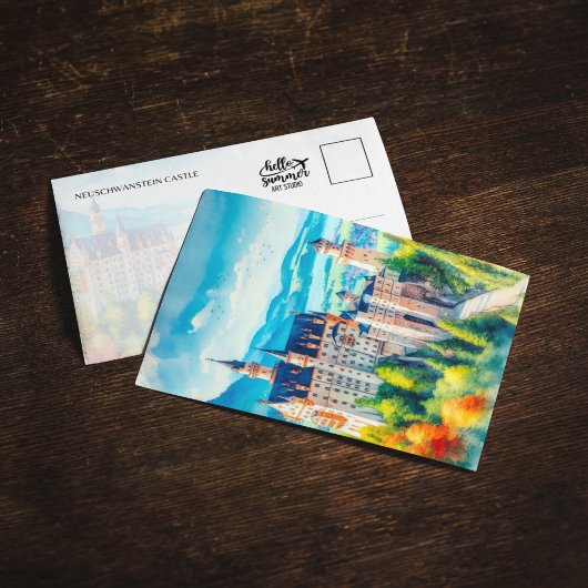 Carte postale Neuschwanstein Castle Allemagne Wate