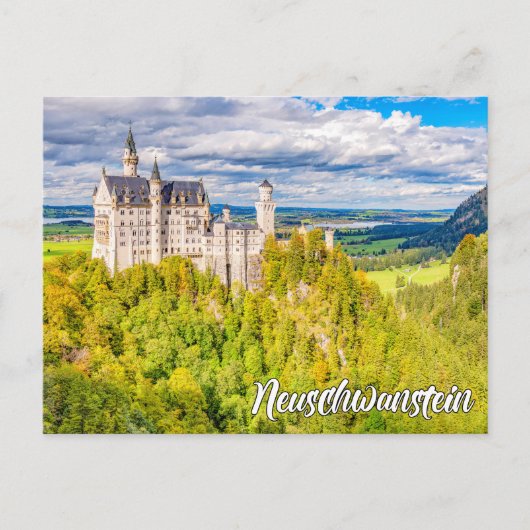 Carte Postale Neuschwanstein Castle, Germany (Devant)