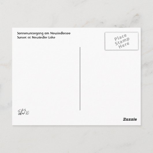 Carte Postale Neusiedlersee 001 (Dos)