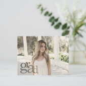 Carte postale Neutre 2023 Photo Grad Faire-part (Debout devant)