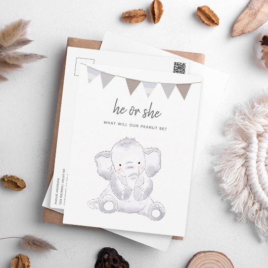 Carte postale Neutre Genre Moderne Elephant Party