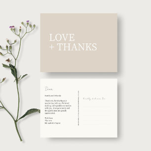 Carte Postale Neutre Merci Mariage non photo