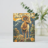 Carte Postale Nevada Bighorn Sheep Vintage (Debout devant)
