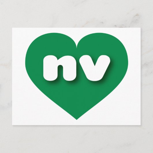 Carte Postale Nevada coeur vert - J'aime nv (Devant)