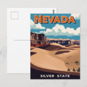 Carte Postale Nevada Desert Landscape (Devant / Derrière)