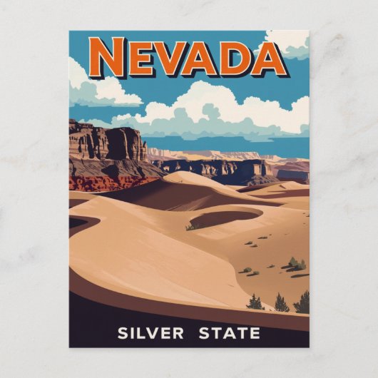 Carte Postale Nevada Desert Landscape (Devant)