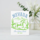 Carte Postale Nevada The Silver State Établ. 1864 Cheval Sauvage (Debout devant)