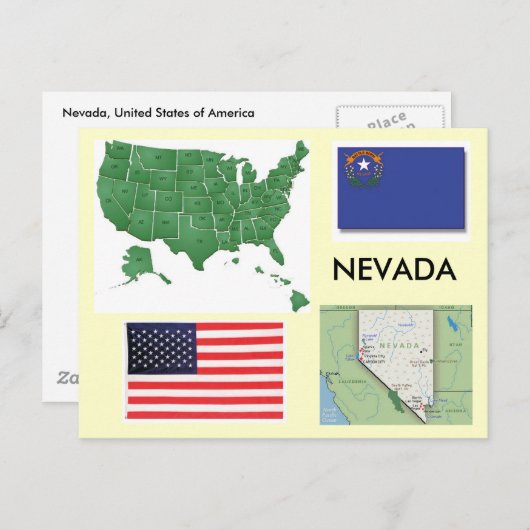 Carte Postale Nevada, USA (Devant / Derrière)