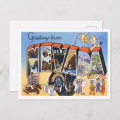 Carte postale Nevada Vintage Big Letters (Devant / Derrière)