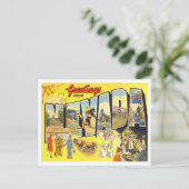 Carte postale Nevada Vintage Big Letters (Debout devant)