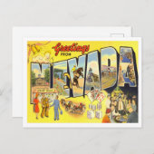Carte postale Nevada Vintage Big Letters (Devant / Derrière)