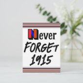 Carte Postale Never Forget 1915 Postcard (Debout devant)