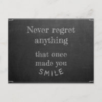 Never récet anything