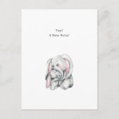 Carte Postale New Baby Quote With Elephant Illustration (Devant)