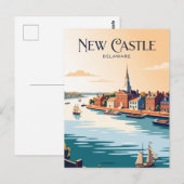 Carte Postale New Castle États-Unis (Devant / Derrière)