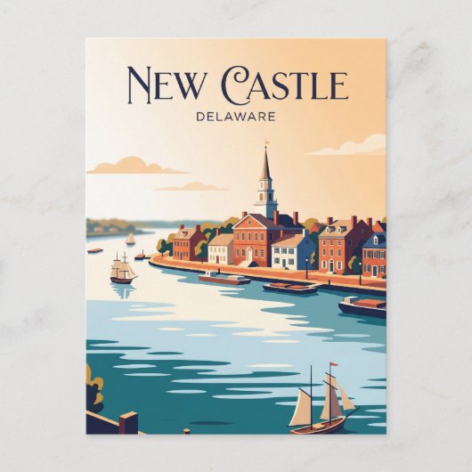 Carte Postale New Castle États-Unis (Devant)