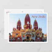 Carte Postale New Delhi - Laxminarayan Temple - (Devant / Derrière)
