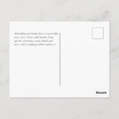 Carte Postale NEW ! Design Your Own Wedding Item (Dos)