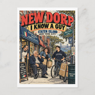 Carte Postale New Dorp je connais un type