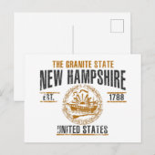 Carte Postale New Hampshire (Devant / Derrière)