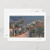 Carte Postale New Hampshire (Capitale d'Etat/Fleur) (Devant / Derrière)