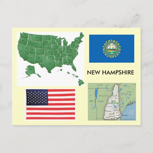 Carte Postale New Hampshire, États-Unis (Devant)