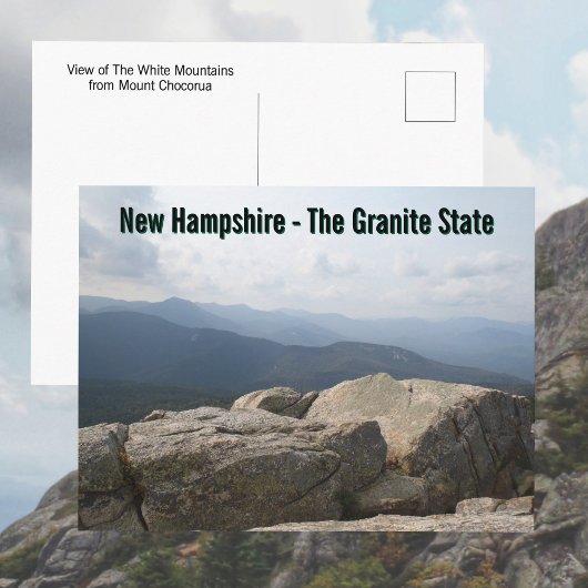 Carte Postale New Hampshire Granite State White Mountains