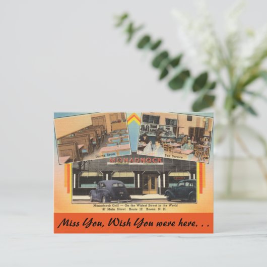 Carte Postale New Hampshire, Monadnock Grill, Keene (Debout devant)