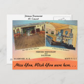 Carte Postale New Hampshire, Restaurant Princess, Concord (Devant / Derrière)