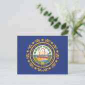 Carte Postale New Hampshire State Flag Raleigh Souvenir (Debout devant)