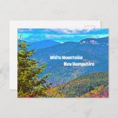Carte postale New Hampshire White Mountains (Devant / Derrière)