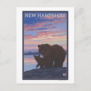 Carte Postale New HampshireBear et Cub