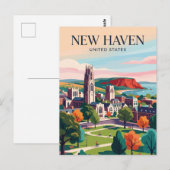 Carte Postale New Haven Connecticut (Devant / Derrière)