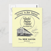 Carte Postale New Haven Railroad-Gateway to New England 1950 (Devant / Derrière)