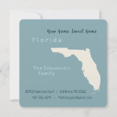 Carte postale New Home Florida Moving Faire-part (Devant)