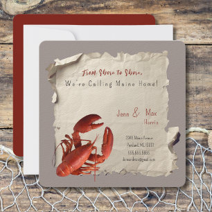 Carte postale New Home Maine Moving Faire-part