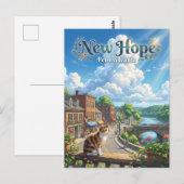 Carte Postale New Hope USA (Devant / Derrière)
