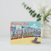 Carte Postale New Jersey Beach Shore (Debout devant)