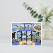 Carte postale New Jersey Falls Big Letters (Debout devant)