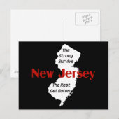 Carte Postale New Jersey : les forts survivent ; les autres se m (Devant / Derrière)