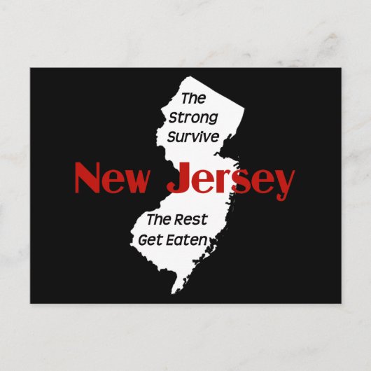 Carte Postale New Jersey : les forts survivent ; les autres se m (Devant)