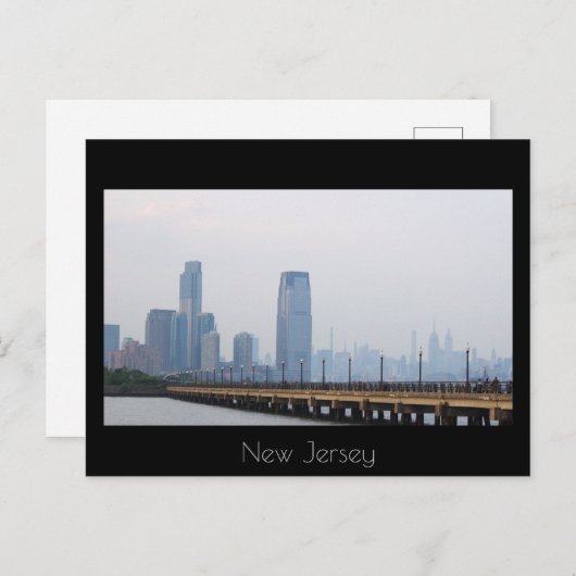 Carte postale New Jersey Skyline (Devant / Derrière)