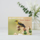 Carte Postale New Jersey State Bird - Eastern Goldfinch (Debout devant)