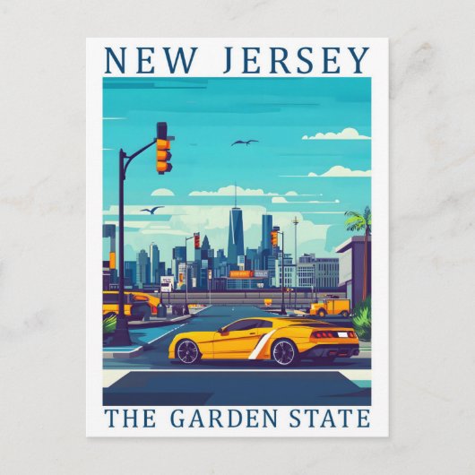 Carte Postale New Jersey the Garden State USA Travel Place (Devant)
