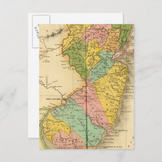 Carte Postale New Jersey US (Devant / Derrière)