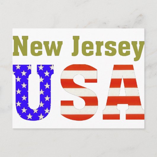 Carte Postale New Jersey USA ! (Devant)