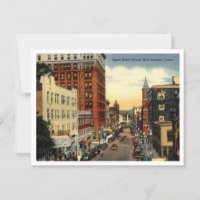 New London CT State Street Vintage années 1940